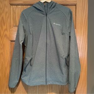 Columbia Women’s Gray Rain Resistant / Windbreaker Jacket | Size Large